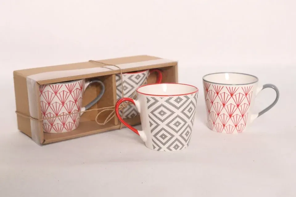 Ensemble 2 tasses ZIGZAG