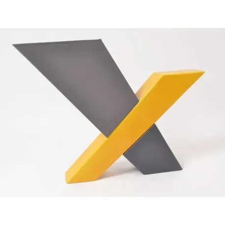 Lampe ZENITH X jaune/gris