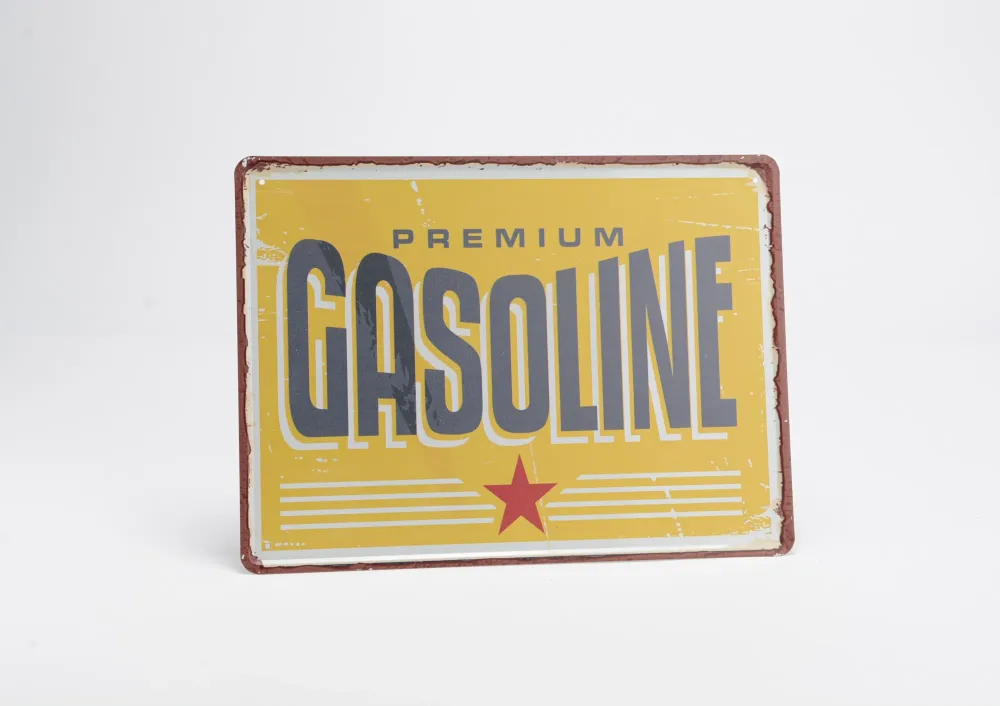 Plaque Métal GASOLINE